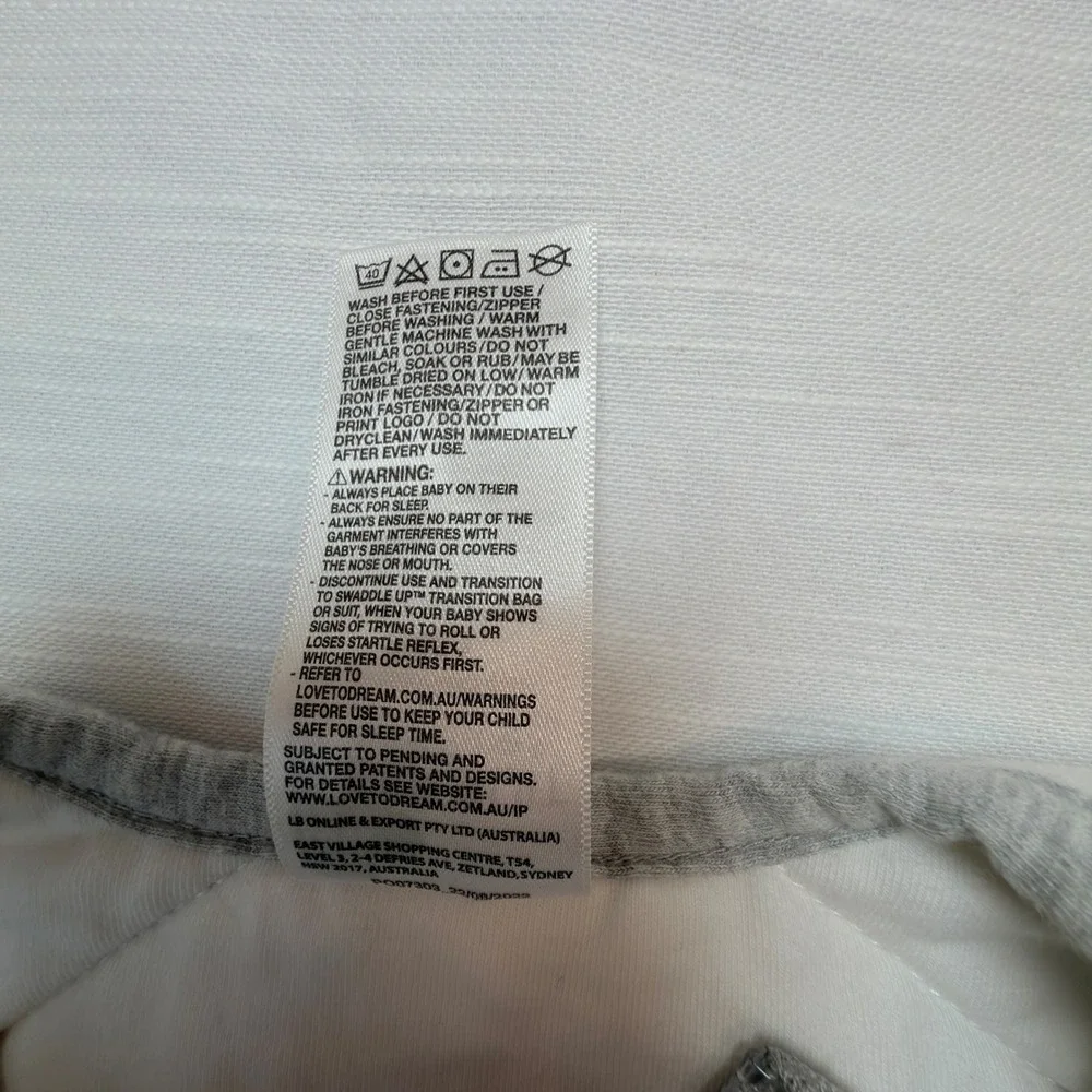 Love To Dream Sleep Suit Kids 12-24M Gray Excellent Rainbow 2.5 TOG Organic Wool